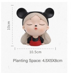 Saksı kız silikon kalıp 