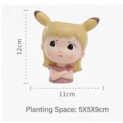 Saksı kız silikon kalıp 