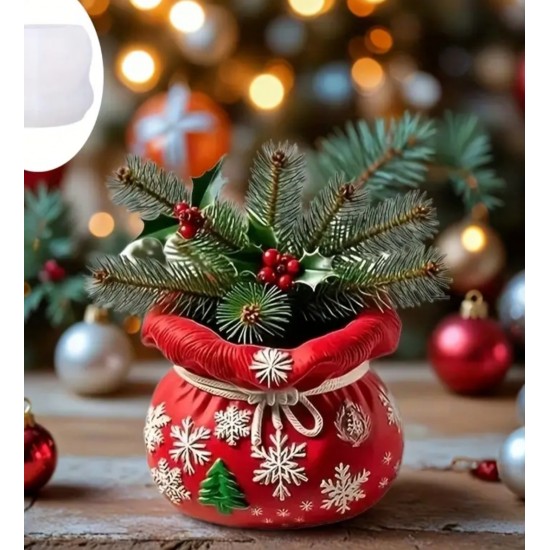 Noel saksı silikon kalıp