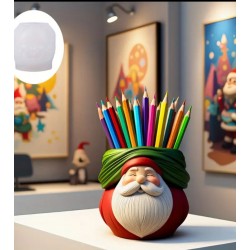 Noel saksı silikon kalıp 