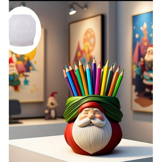 Noel saksı silikon kalıp