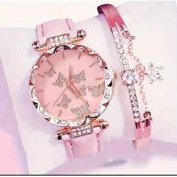 Kadın saat bileklik seti 