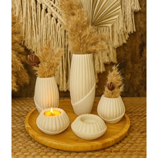 Vazo seti silikon kalıp