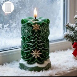 Noel mum silikon kalıp 