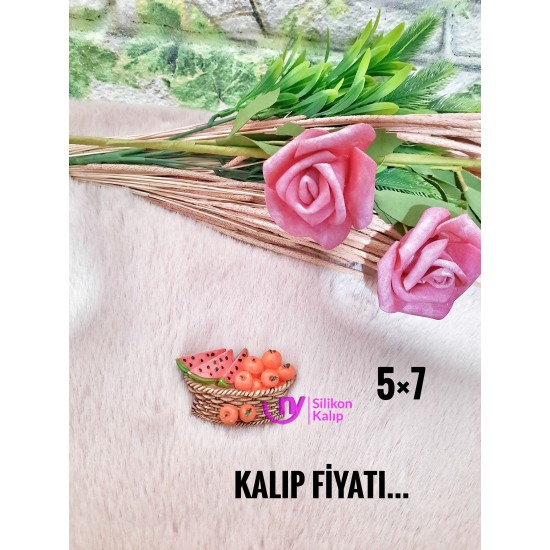 Meyve sepeti silikon kalıp