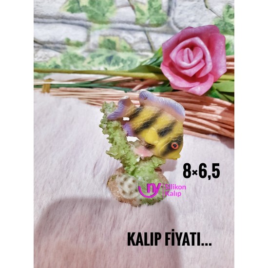 Yosunlu balık silikon kalıp