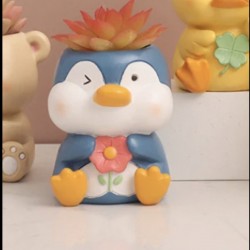 Penguen saksı silikon kalıp 