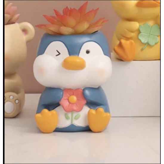 Penguen saksı silikon kalıp