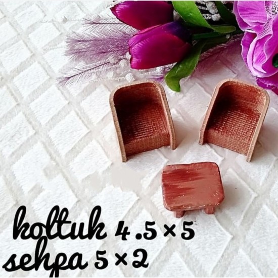 Koltuk masa ikili silikon kalıp