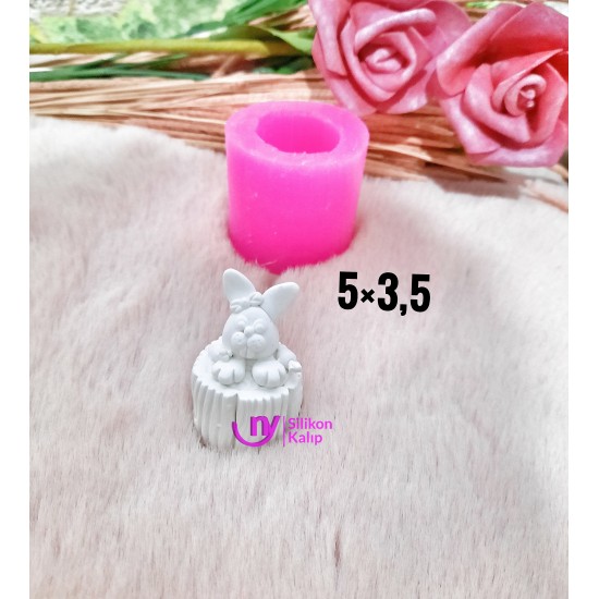 Kütük tavşan silikon kalıp